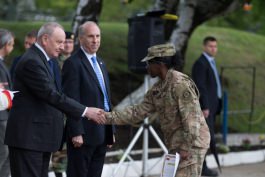 Moldovan president participates in closing event of Dragoon Pioneer 2016 drills