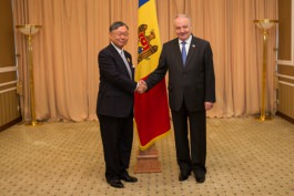 Președintele Nicolae Timofti l-a primit  pe Ambasadorul Japoniei, într-o vizită de sfârșit de mandat 