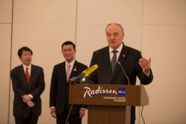 Președintele Nicolae Timofti a participat la ceremonia de inaugurare a Ambasadei Japoniei