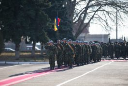 Moldovan president attends ceremony of detaching new National Army contingent to KFOR mission