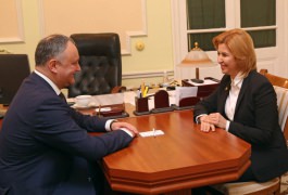Președintele Republicii Moldova, Igor Dodon, a avut o întrevedere cu Bașcanul Autonomiei Găgăuze, Irina Vlah. 
