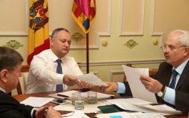 Președitele Republicii Moldova a prezidat o ședință de lucru cu privire la soluționarea diferendului transnistrean