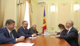 Moldovan president meets Russian envoy