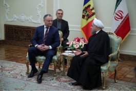 Moldovan president meets Iranian counterpart