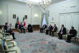 Moldovan president meets Iranian counterpart