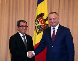 President Igor Dodon today met Ahmet Yildiz, Deputy Minister of Foreign Affairs of Turkey