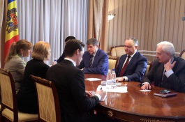 President meets head of OSCE Parliamentary Assembly Group on Moldova
