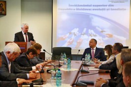 Игорь Додон принял участие в заседании Совета ректоров Республики Молдова