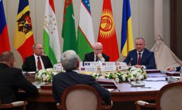 Președintele Moldovei a participat la reuniunea Consiliului şefilor de state al CSI