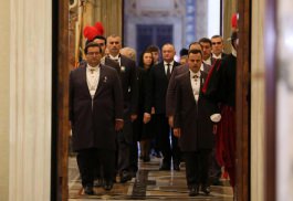 Moldovan President Igor Dodon had a meeting with the Sovereign Pontiff, His Holiness Pope Francis