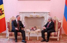 Președintele Moldovei Igor Dodon a avut o întrevedere cu Președintele Armeniei, Serzh Sargsyan