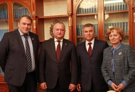 Igor Dodon and Zinaida Greceanii met with the Chairman of the State Duma of Russia Vyacheslav Volodin