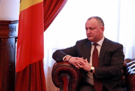Igor Dodon had a meeting with Anatoliy Kyrylovych Kinakh,  the leader of Party of Industrialists and Entrepreneurs of Ukraine, the former prime minister of Ukraine.