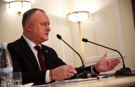 Astăzi, în cadrul unui dialog în format larg cu reprezentanții mass-media, Președintele Republicii Moldova, Igor Dodon a prezentat un raport la un an de mandat prezidențial