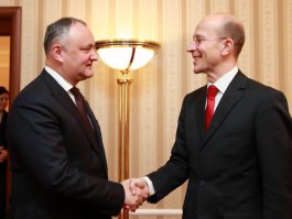  Igor Dodon s-a întîlnit cu Andreas Peschke