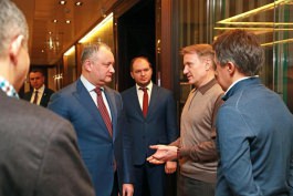 Președintele țării a avut o întrevedere cu preşedintele Consiliului de Administrare al „Sberbank”-ului, Gherman Gref