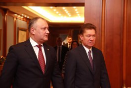 Președintele Moldovei a solicitat președintelui ”Gazprom” o reducere de 10-15% pentru gazul livrat Moldovei