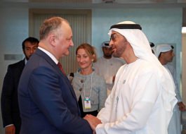 Igor Dodon a avut o întrevedere cu Mohammed bin Zayed Al Nahyan