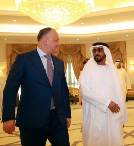 Moldovan President Igor Dodon met with the royal family at the invitation of Sheikh Faisal Bin Sultan Bin Salem Al Qassimi, the Governor of the Emirate of Sharjah (one of seven emirates) from 1972 to the present