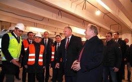 Președintele Republicii Moldovei împreună cu ex-ambasadorul Republicii Turcia au dat start lucrărilor de reparație a sediului Președinției