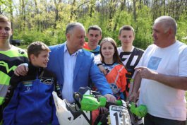 Глава государства принял участие в открытии Чемпионата Центральной Европы по мотокроссу и  Открытого Чемпионата на кубок Юрия Гагарина