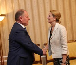 Președintele Republicii Moldova a avut o întrevedere Ambasadoarea Regatului Marii Britanii în Republica Moldova