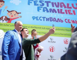 Șeful statului a participat la Festivalul Familiei, care s-a desfășurat la Comrat