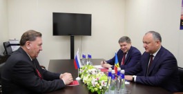 Igor Dodon held a meeting with the Governor of the Kursk region Alexander Mikhailov