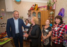 Șeful statului a vizitat grădinița de copii „Andrieș” din raionul Nisporeni