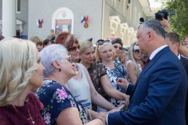 Șeful statului a participat la inaugurarea monumentului în cinstea țarului rus Petru I şi domnitorului moldovean Dimitrie Cantemir