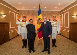 Președintele Republicii Moldova a primit scrisorile de acreditare ale ambasadorului agreat al Republicii India în țara noastră