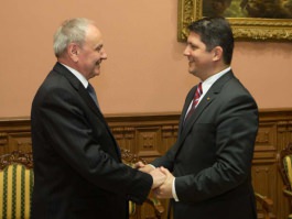 President Nicolae Timofti had a meeting with Romanian Foreign Minister Titus Corlatean