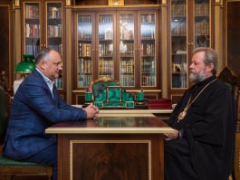Președintele Republicii Moldova a avut o întrevedere cu Înalt Preasfințitul Mitropolit al Chişinăului şi al Întregii Moldove