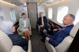 Igor Dodon și Recep Tayyip Erdoğan au efectuat o vizită în Găgăuzia