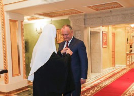 Igor Dodon had a meeting with His Holiness, Patriarch Kirill of Moscow and All Russia