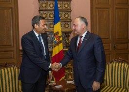 Președintele țării a avut o întrevedere cu noul șef al Oficiului Consiliului Europei în Republica Moldova