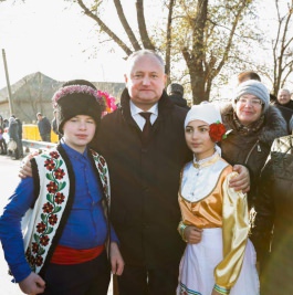 Șeful statului a participat la inaugurarea drumului reabilitat din satul Gaidar