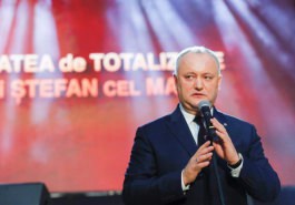 Președintele Republicii Moldova a participat la festivitatea de totalizare a Anului lui Ștefan cel Mare și Sfînt