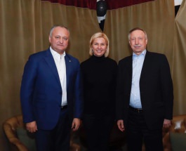 President of Moldova had working meeting with governor of St. Petersburg