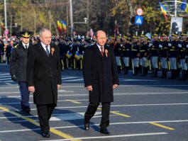 Președintele Republicii Moldova, Nicolae Timofti, a participat la parada militară consacrată Zilei Naționale a României