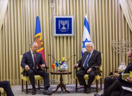 Президент Республики Молдова провел встречу с Президентом Государства Израиль