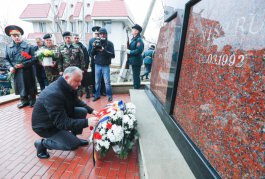 Игорь Додон принял участие в открытии нового мемориала в Дурлештах