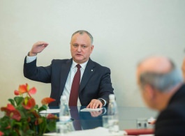 Игорь Додон провел рабочее заседание Совета гражданского общества