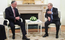 Igor Dodon a avut o întrevedere cu Vladimir Putin 