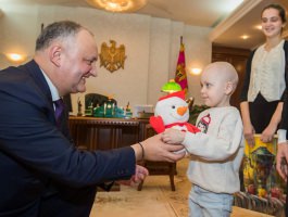   Президента Игоря Додона посетили члены семьи Темилеску