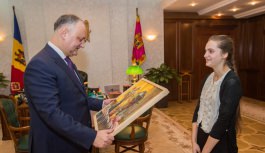 Președintele Igor Dodon a fost vizitat de membrii familiei Temilescu