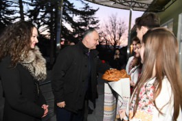 Igor Dodon a vizitat raionul Anenii Noi