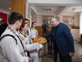 Igor Dodon a vizitat raionul Ocnița
