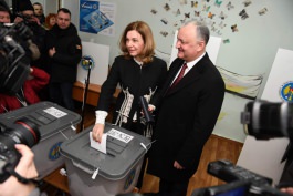 Președintele Igor Dodon a votat pentru un viitor mai bun al țării noastre