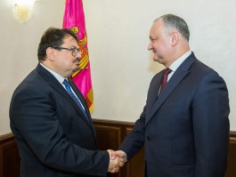 Președintele țării a avut o întrevedere cu șeful Delegaţiei Uniunii Europene în Republica Moldova